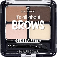 Духи, Парфюмерия, косметика Палетка теней для бровей - Essence Its All About Brows 4in1 Palette