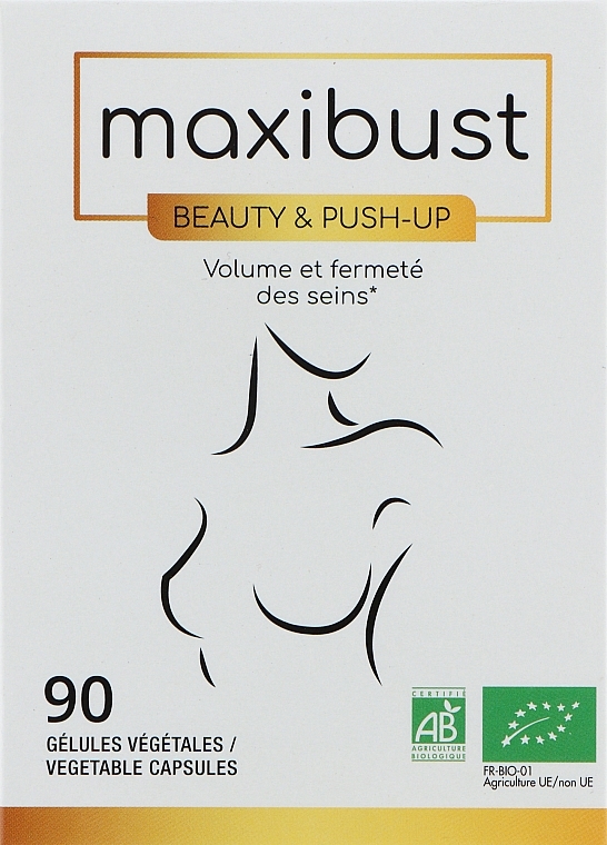 Комплекс "Максибюст Био" для увеличения объема груди и тонуса, капсулы - Nutriexpert Maxibust — фото N1