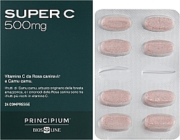 Пищевая добавка "Супер Витамин С" - BiosLine Principium Super C 500 — фото N2