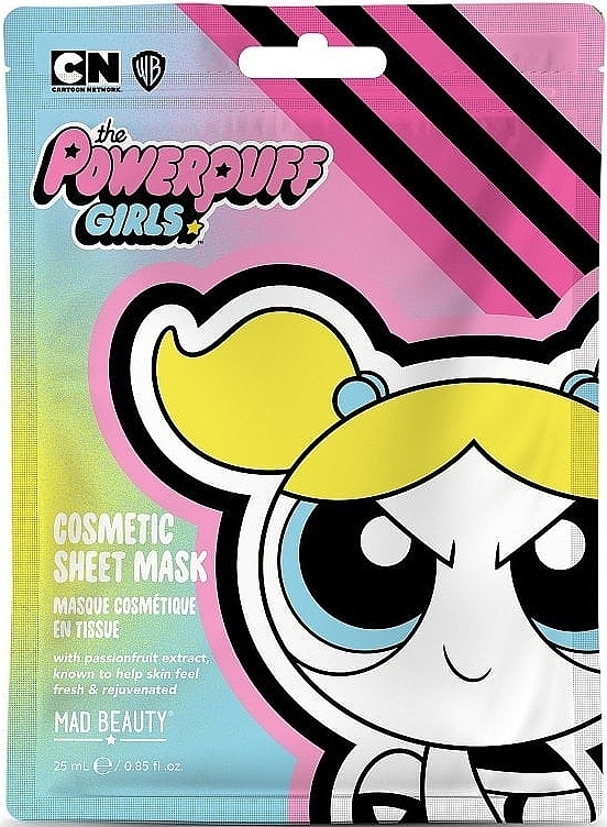 Маска для обличчя - Mad Beauty Powerpuff Girls Cosmetic Sheet Mask Bubbles — фото N1