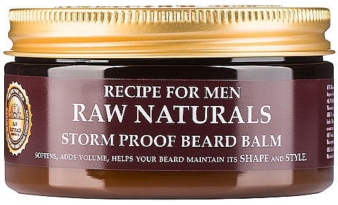 Бальзам для бороды - Recipe For Men RAW Naturals Storm Proof Beard Balm — фото N1