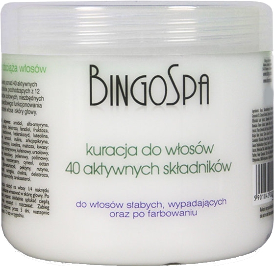 Маска для ослабленных и истощенных после окрашивания волос - BingoSpa Treatment For Hair — фото N1