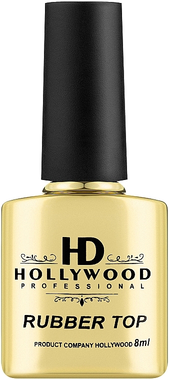Топ для гель-лаку - HD Hollywood Rubber Platinum Top — фото N1