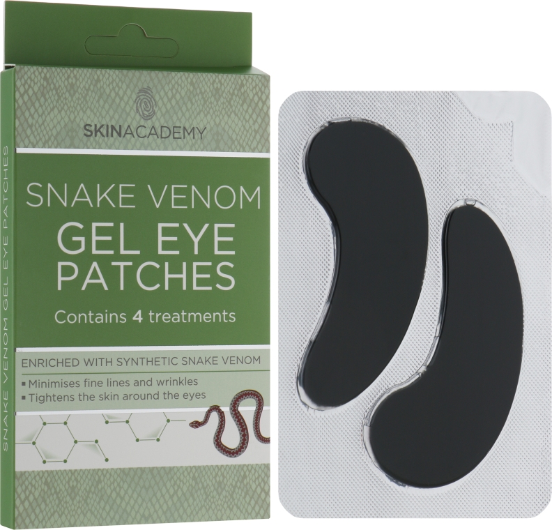 Патчі під очі - Skin Academy Pretty Smooth Snake Venom Gel Eye Patches — фото N1