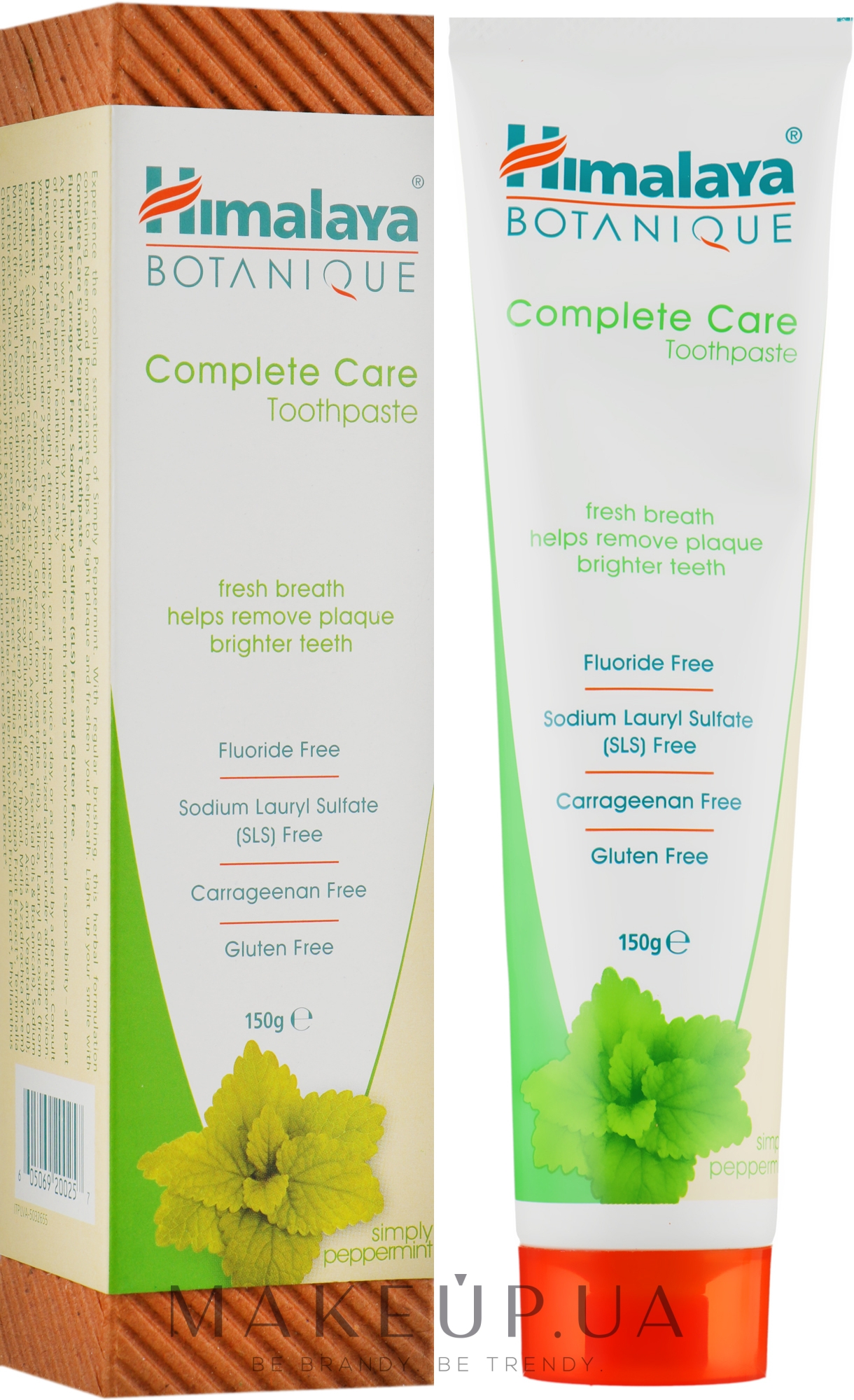 Зубная паста органическая с Мятой перечной - Himalaya Herbals Complete Care Toothpaste Simply Peppermint — фото 150ml