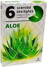 Духи, Парфюмерия, косметика Чайные свечи "Алоэ", 6 шт. - Admit Scented Tea Light Aloe