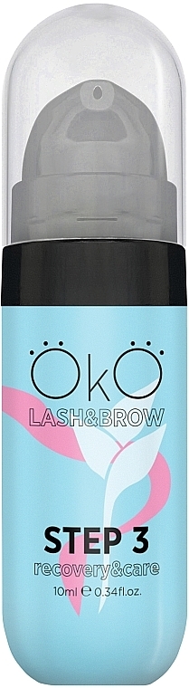 Средство для ламинирования ресниц и бровей, 10 мл - OkO Lash & Brow Step 3 Care & Recovery — фото N1