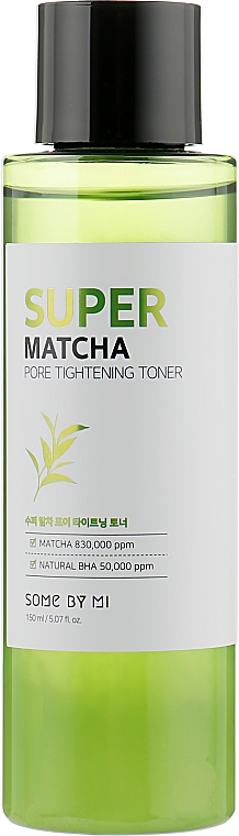 Тонер для лица с кислотами - Some By Mi Super Matcha Pore Tightening Toner