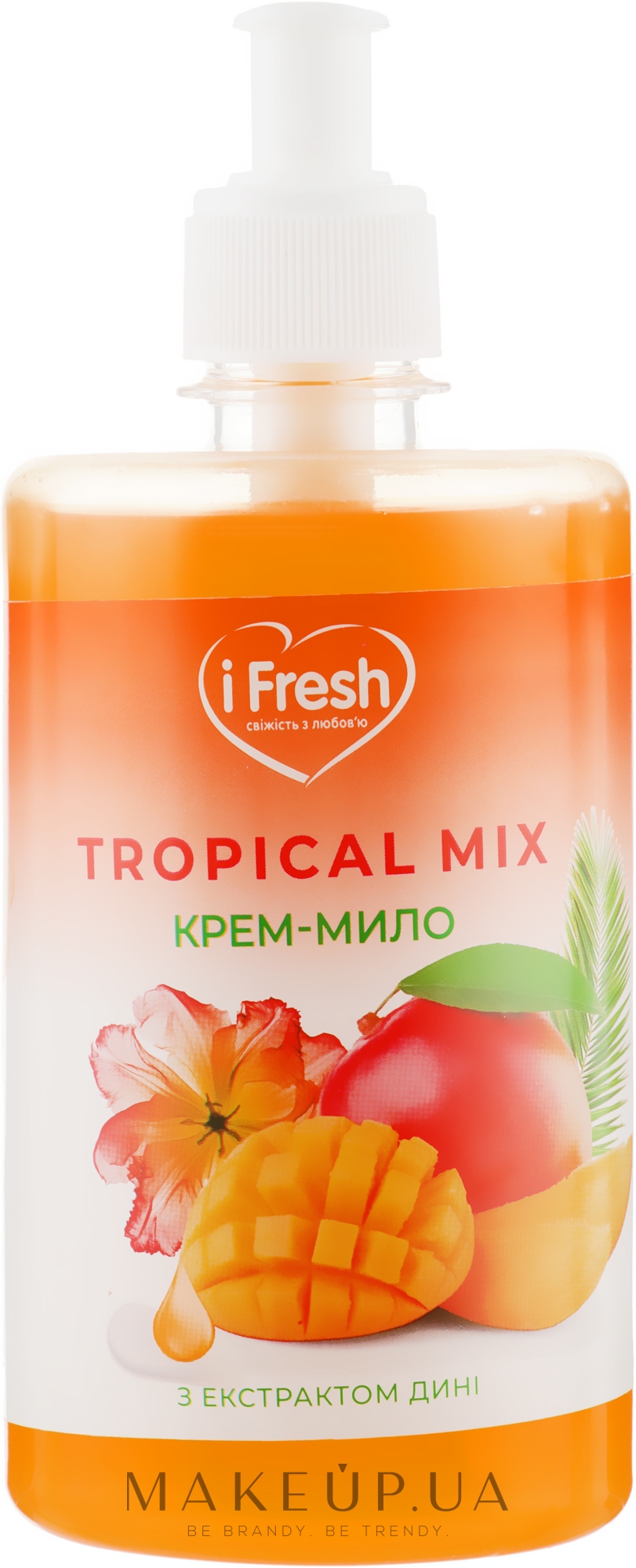 Крем-мыло для рук с экстрактом дыни и ароматом тропических фруктов - iFresh — фото 500ml