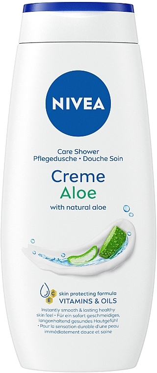 Гель-уход для душа "Крем и Алоэ" - NIVEA Creme Aloe Care Shower — фото N1