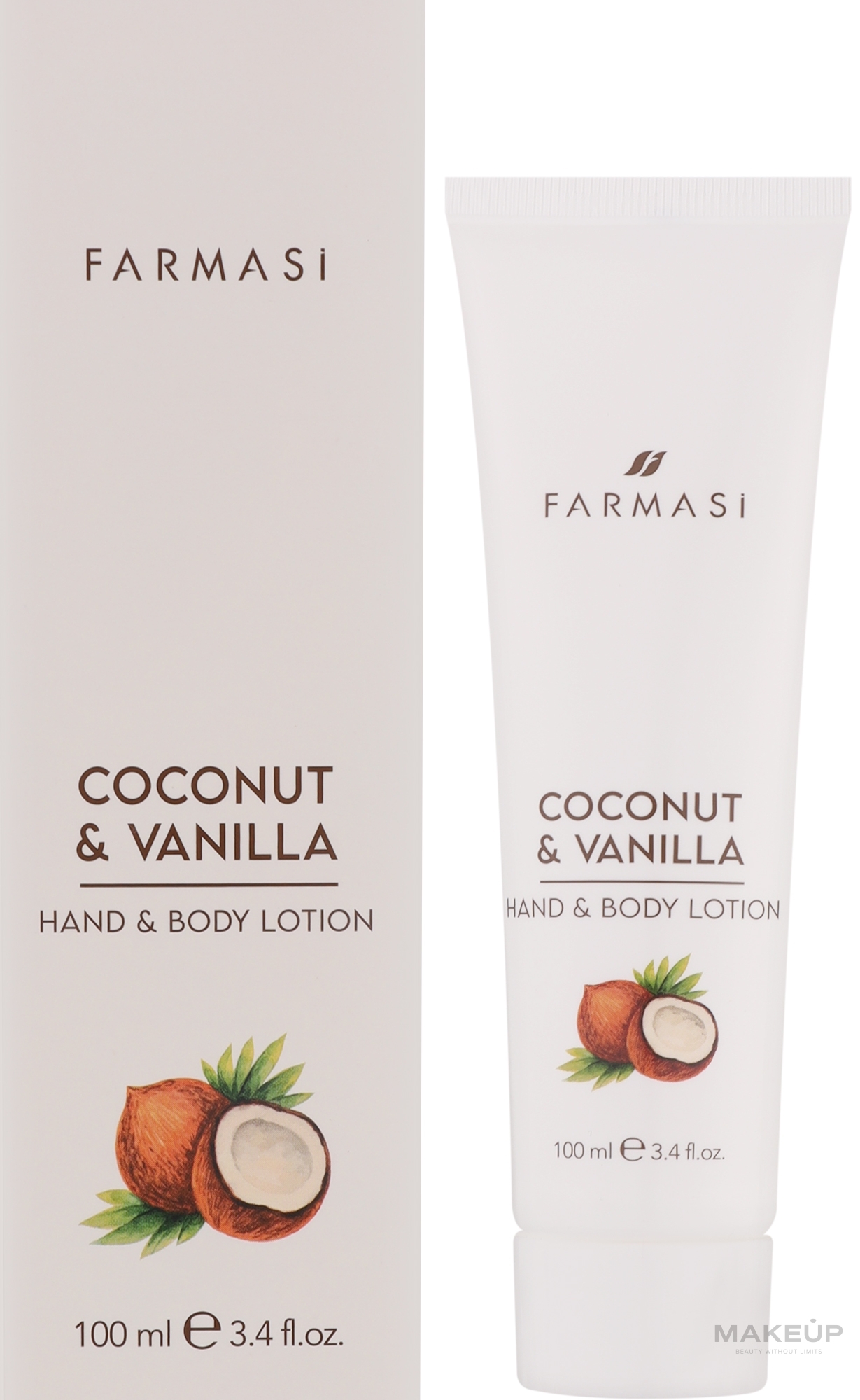 Лосьйон для рук і тіла "Кокос та ваніль" - Farmasi Coconut & Vanilla Hand and Body Lotion — фото 100ml