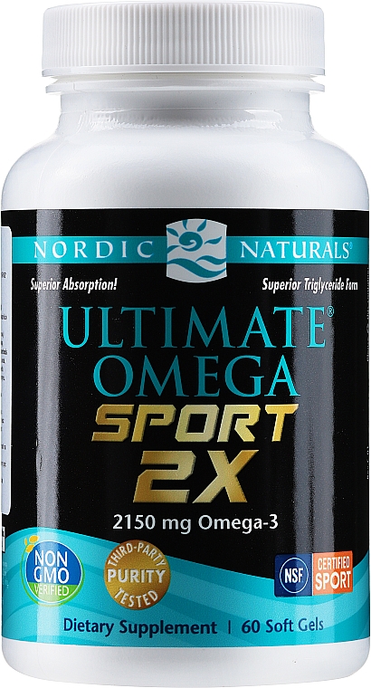 Пищевая добавка "Омега 2X Спорт" - Nordic Naturals Ultimate Omega 2X Sport  — фото N1