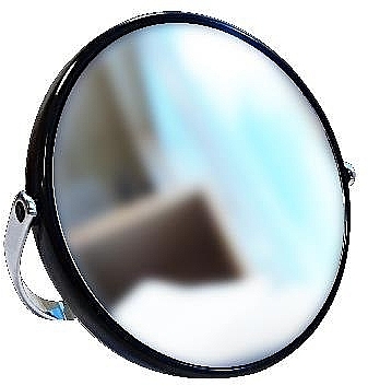 Дзеркало кругле настільне, чорне, 13 см, х5 - Acca Kappa Mirror Bilux Black Plastic X5 — фото N1