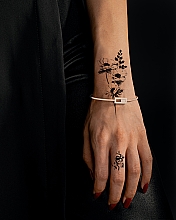 Временные тату "Нежный цветок и маленькая змейка" - Ne Tattoo — фото N3