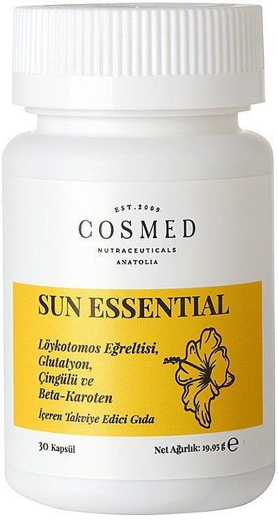 Харчова добавка для захисту від шкідливого впливу сонця - Cosmed Sun Essential Food Supplement — фото N1