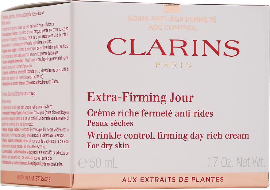 Дневной крем - Clarins Extra-Firming Day Rich Cream For Dry Skin — фото N3