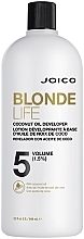 Крем-окисник, 1.5% - Joico Blonde Life Coconut Oil Developer 5 Volume — фото N1