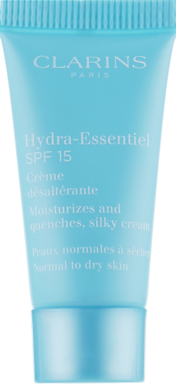 Увлажняющий крем для нормальной и склонной к сухости кожи SPF 15 - Clarins Hydra-Essentiel Silky Cream SPF 15 (пробник) — фото N2