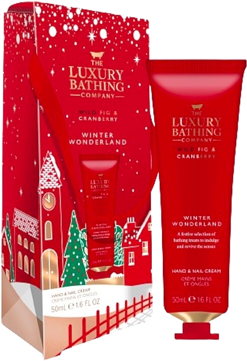 Крем для рук и ногтей в подарочной упаковке - Grace Cole The Luxury Bathing Winter Wonderland Wild Fig & Cranberry Deluxe Hand Cream — фото N1
