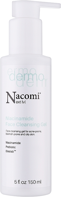 Гель для умывания - Nacomi Next Level Dermo Niacinamide Facial Cleansing Gel 