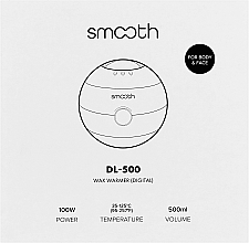 Воскоплав баночный DL-500 Lavander на 100W и 500 мл, лавандовый - SMOOTH Wax Warmer — фото N2