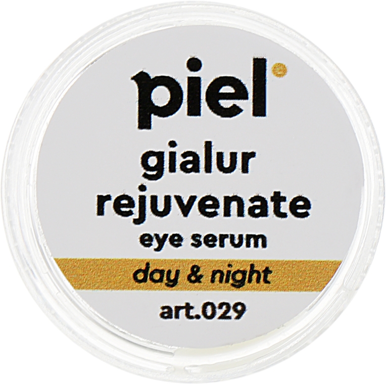 Антивікова зволожувальна сироватка з гіалуроновою кислотою, еластином, колагеном і ретинолом для шкіри навколо очей - Piel cosmetics Rejuvenate Piel Gialur (пробник) — фото N3