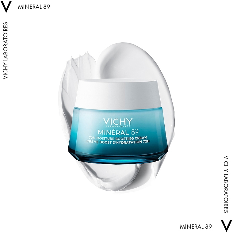 УЦЕНКА Легкий крем для всех типов кожи лица, увлажнение 72 часа - Vichy Mineral 89 Light 72H Moisture Boosting Cream * — фото N3