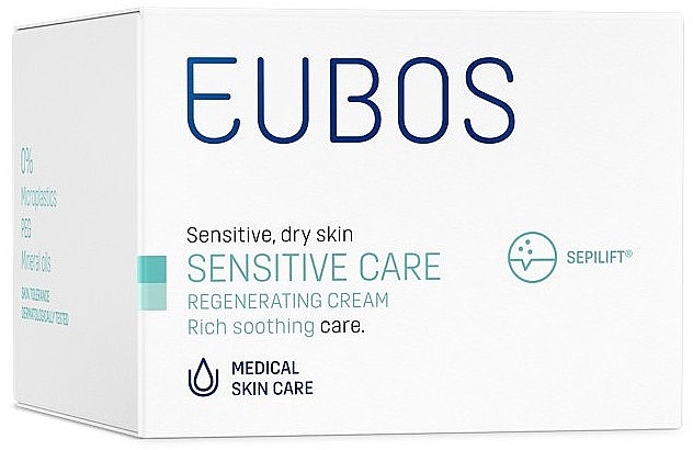 Відновлювальний нічний крем для чутливої шкіри - Eubos Med Sensitive Care Skin Regenerating Night Cream — фото N1