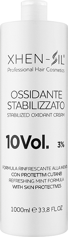 Окислювач для фарби стабілізований з захистом шкіри 10 Vol. 3 % - Silium Xhen-Sil — фото N2