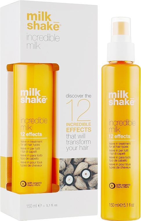 УЦЕНКА Несмываемая маска-спрей для волос с 12 активными эффектами - Milk_Shake Incredible Milk * — фото N1