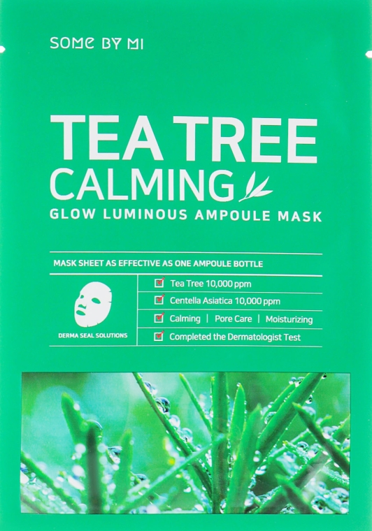 Заспокійлива маска з чайним деревом - Some By Mi Tea Tree Calming Glow Luminous Ampoule Mask — фото N4