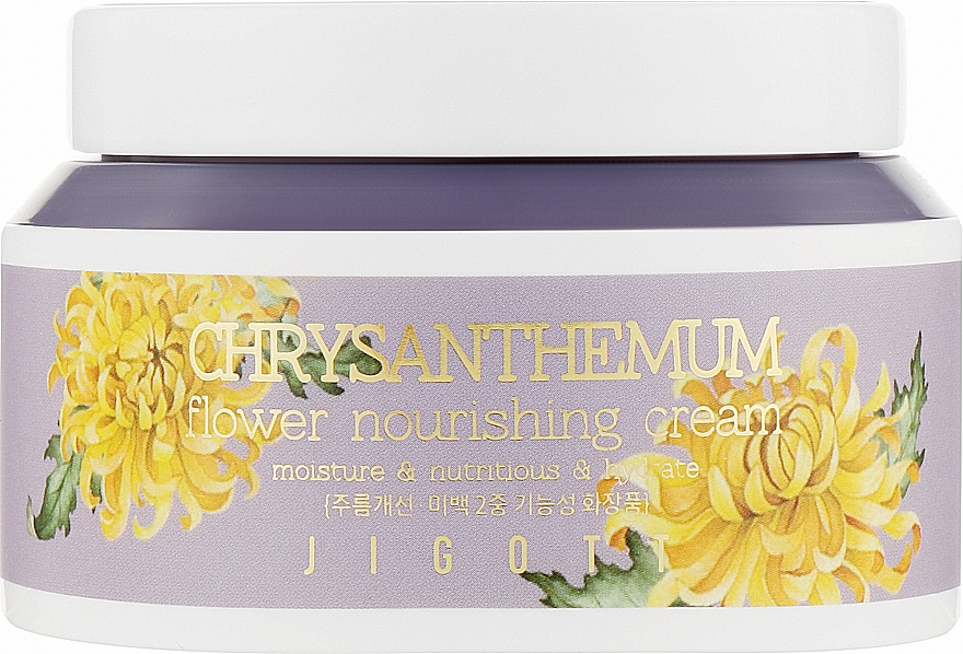 Крем "Живильний" з екстрактом хризантеми - Jigott Flower Chrysanthemum Nourishing Cream — фото N1