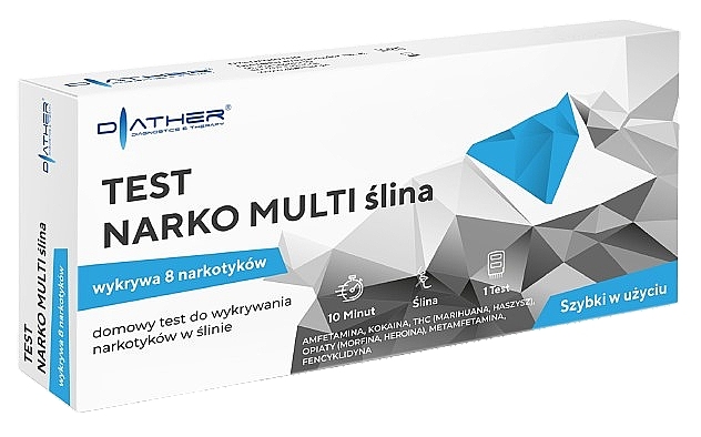 Тест на наличие наркотиков в организме, обнаруживает 8 наркотиков - Diather Diagnostics & Therapy — фото N1