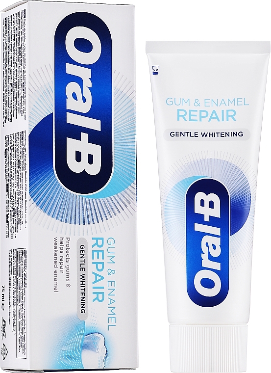 Набор - Oral-b Gum & Enamel Repair Gentle Whitening Toothpaste (toothpaste/2x75ml) — фото N3