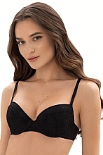 Кружевной бюстгальтер push-up на косточках "Glem", black - Jasmine — фото N1