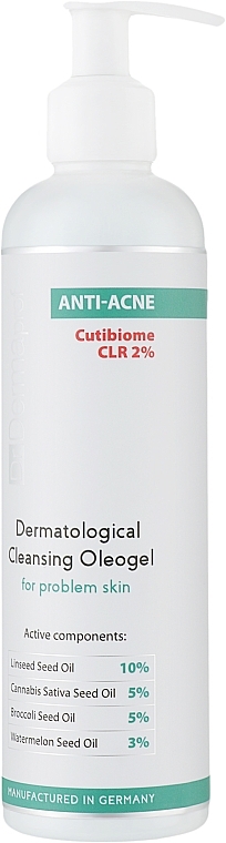 РОЗПРОДАЖ Дерматологічний очищувальний олеогель для проблемної шкіри - Dr. Dermaprof Anti-Acne Dermatological Cleansing Oleogel For Problem Skin * — фото N1