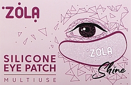 Патчи силиконовые многоразовые для глаз, розовые - Zola Silicone Eye Patch Multiuse — фото N1