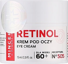 Парфумерія, косметика Крем для очей з ретинолом 60+ - Mincer Pharma Retinol № 505 Eye Cream
