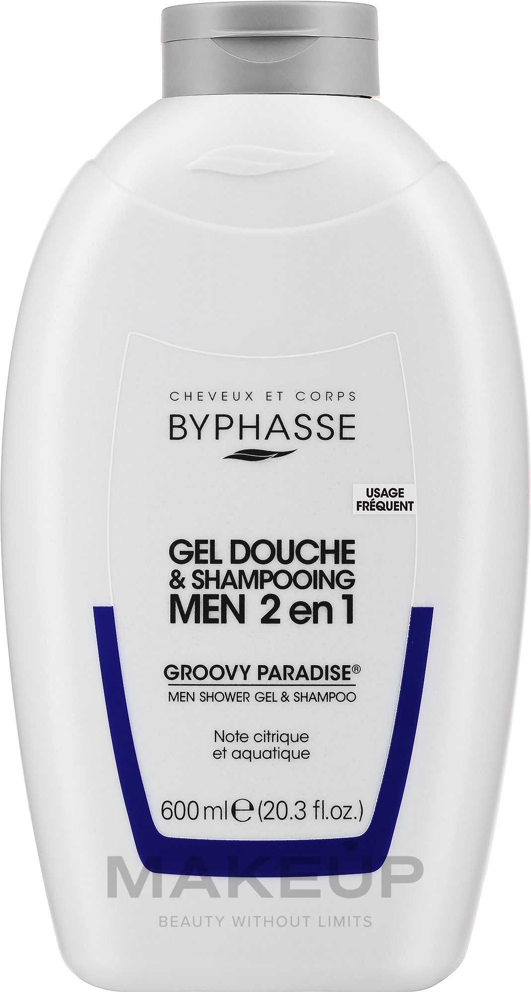 Шампунь-гель для душу, для чоловіків - Byphasse Men Gel-Shampoo 2 In 1 Groovy Paradise — фото 600ml