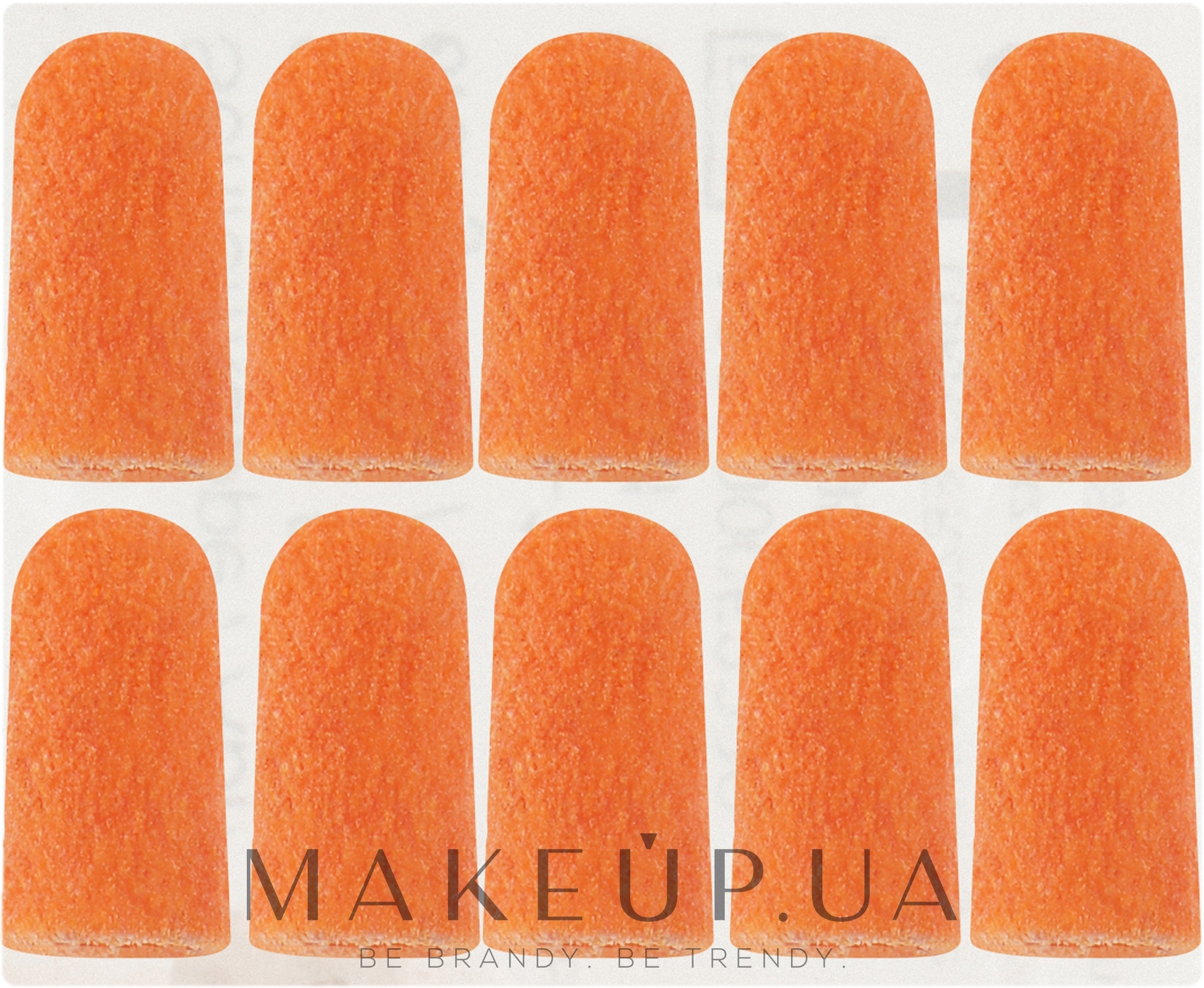 Колпачок абразивный мелкий 5 мм, оранжевый - Lukas Podo — фото 10шт