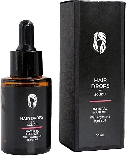 Олія для волосся - Solidu Hair Drops Natural Hair Oil With Argan And Jojoba Oil