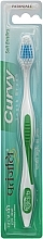 Зубная щетка изогнутая, зеленая - Patanjali Curvy Toothbrush — фото N1