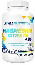 Харчова добавка "Magnesium Citrate + B6" - Allnutrition — фото N1