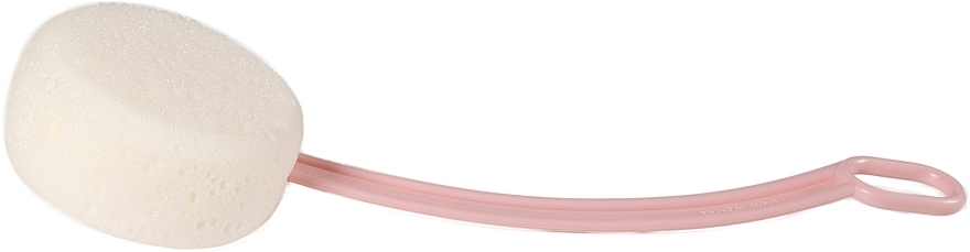 Губка банная с ручкой, розовая - Top Choice — фото N1
