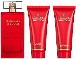 Elizabeth Arden Red Door - Набор (edt/100ml + b/lot/10ml + sh/gel/100ml) — фото N2