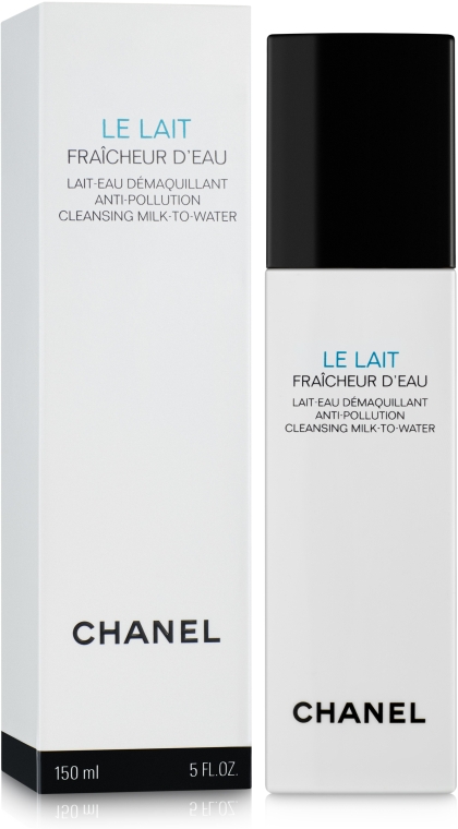 Аква-молочко для зняття макіяжу, з захистом від забруднень навколишнього середовища - Chanel Le Lait Fraicheur D’eau — фото N1