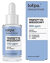 Парфумерія, косметика Сироватка для обличчя - Tolpa Clinical Boost Tripeptyd Miedziowy 300 ppm