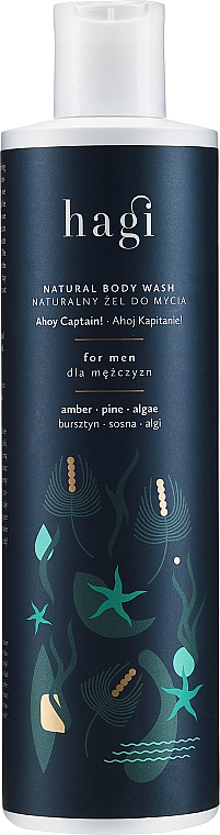 Натуральный гель для душа для мужчин - Hagi Ahoy Captain Natural Body Wash — фото N1