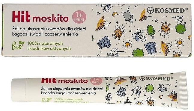 Заспокійливий гель після укусів комах для дітей - Kosmed Hit Moskito — фото N1
