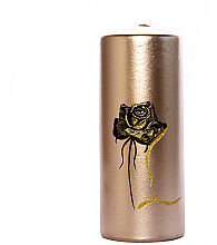 Парфумерія, косметика УЦІНКА Декоративна свічка "Золота троянда", 80х200 мм - Soap Stories *